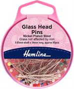 Glass Head Pins, Nickel